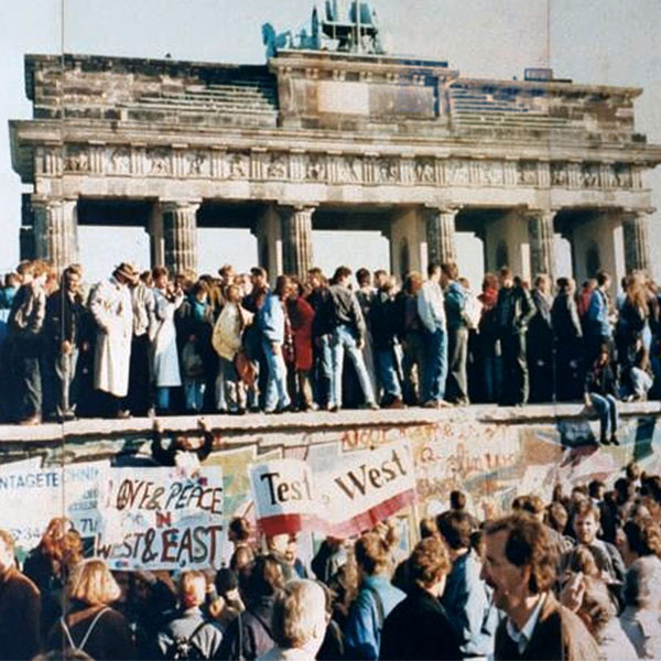 The collapse of Communist regimes in Europe.