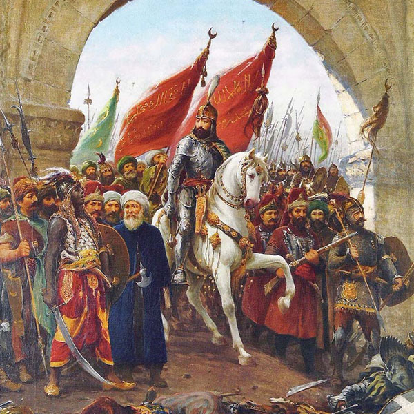 Fall of Constantinople to the Ottoman Turks.