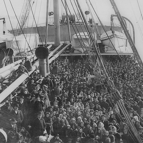 The peak of European immigration to the United States