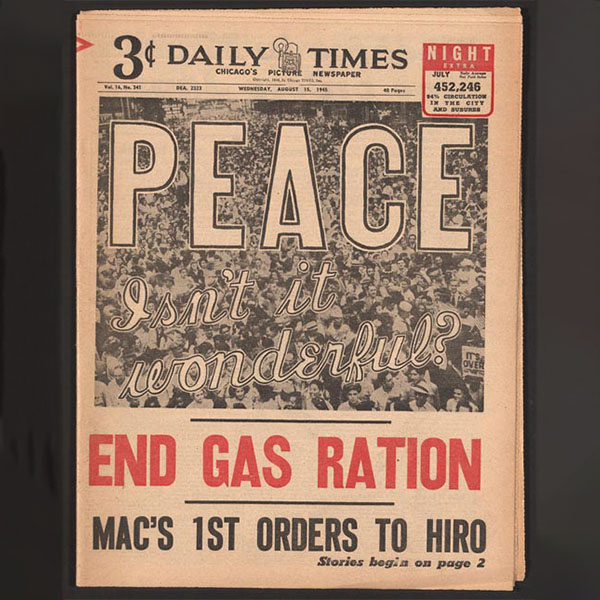 End of the Second World War.